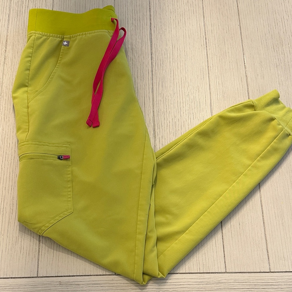 Figs Zamora Joggers with Pink Accents